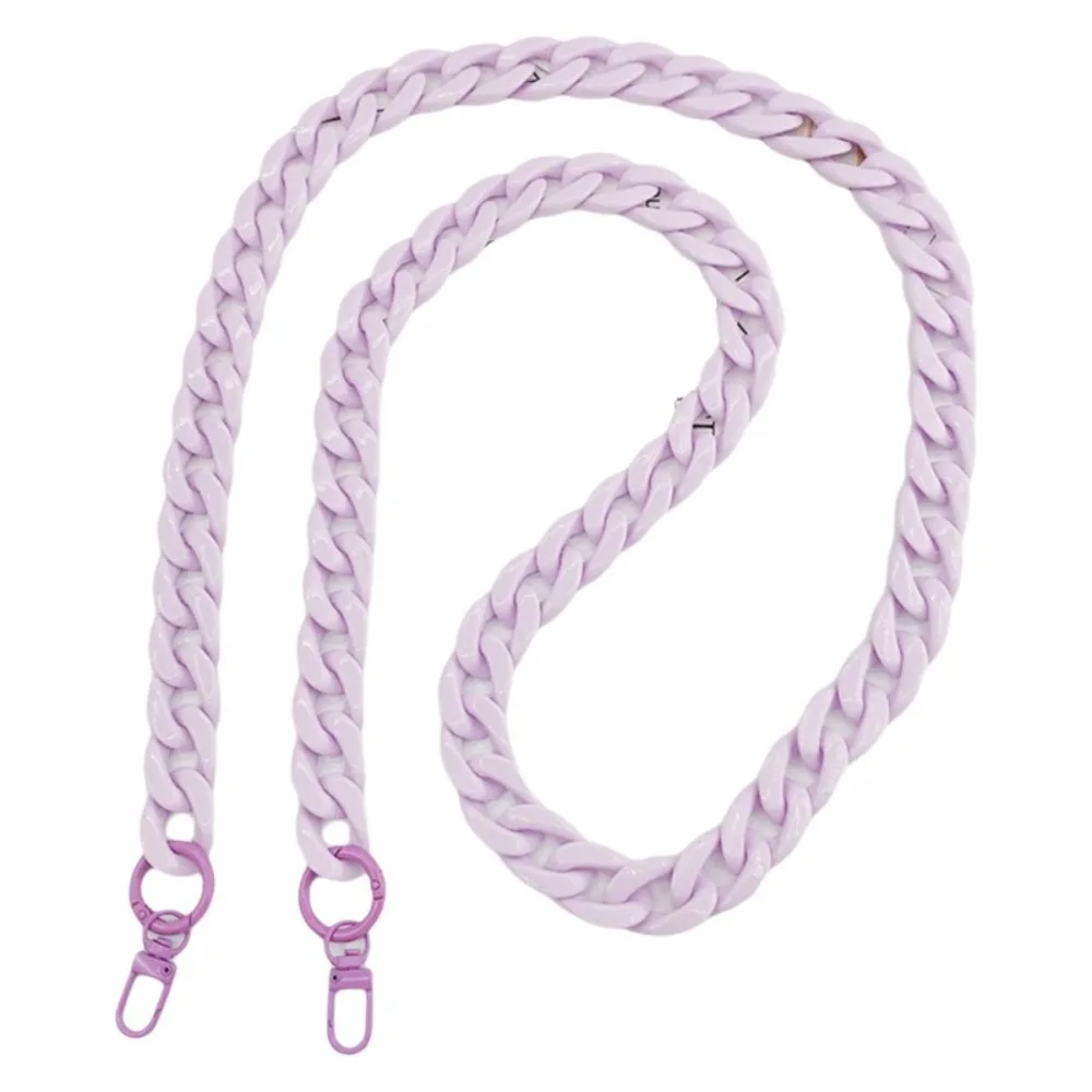 

Vintage Acrylic Phone Chain Wide Design Bright Color Crossbody Lanyard Colored Acrylic High-quality Portable Phone Strap