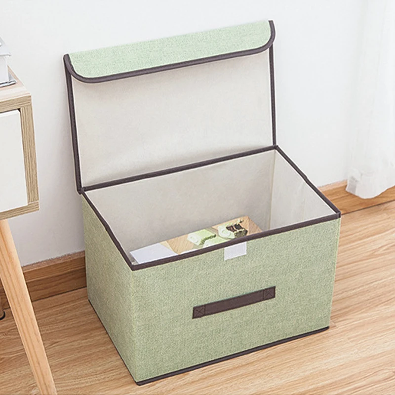 Home Fabric Storage Box Foldable Clothing Storage Organizing Box Two-piece Set Household Non-woven Fabric Dust-proof Storage Box