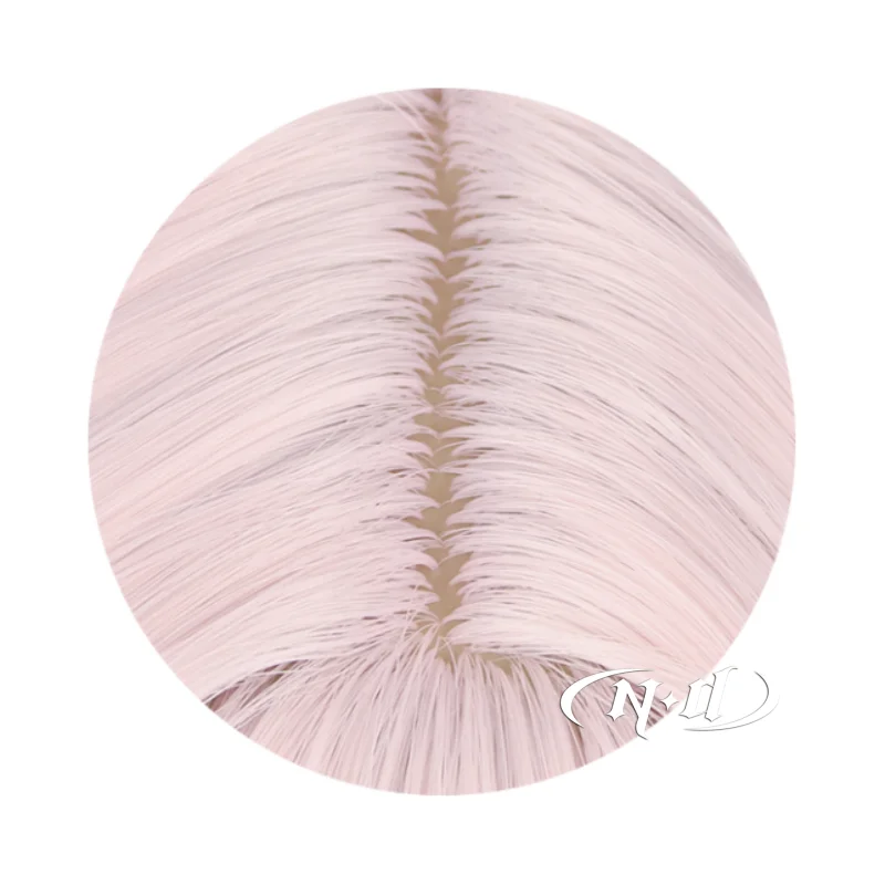 Nd alice cosplay perucas nikke deusa da vitória cosplay rosa rabo de cavalo perucas de cabelo para jogo comic con coser traje festa sintética