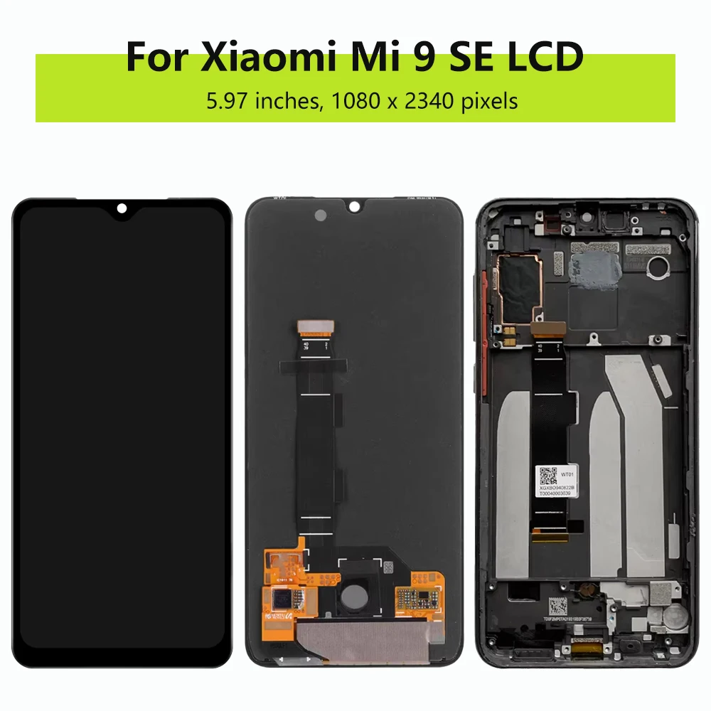 Amoled Screen For Xiaomi Mi 9 SE M1903F2G LCD Display Digital Touch Screen With Frame for Xiaomi Mi 9 SE  Replacement