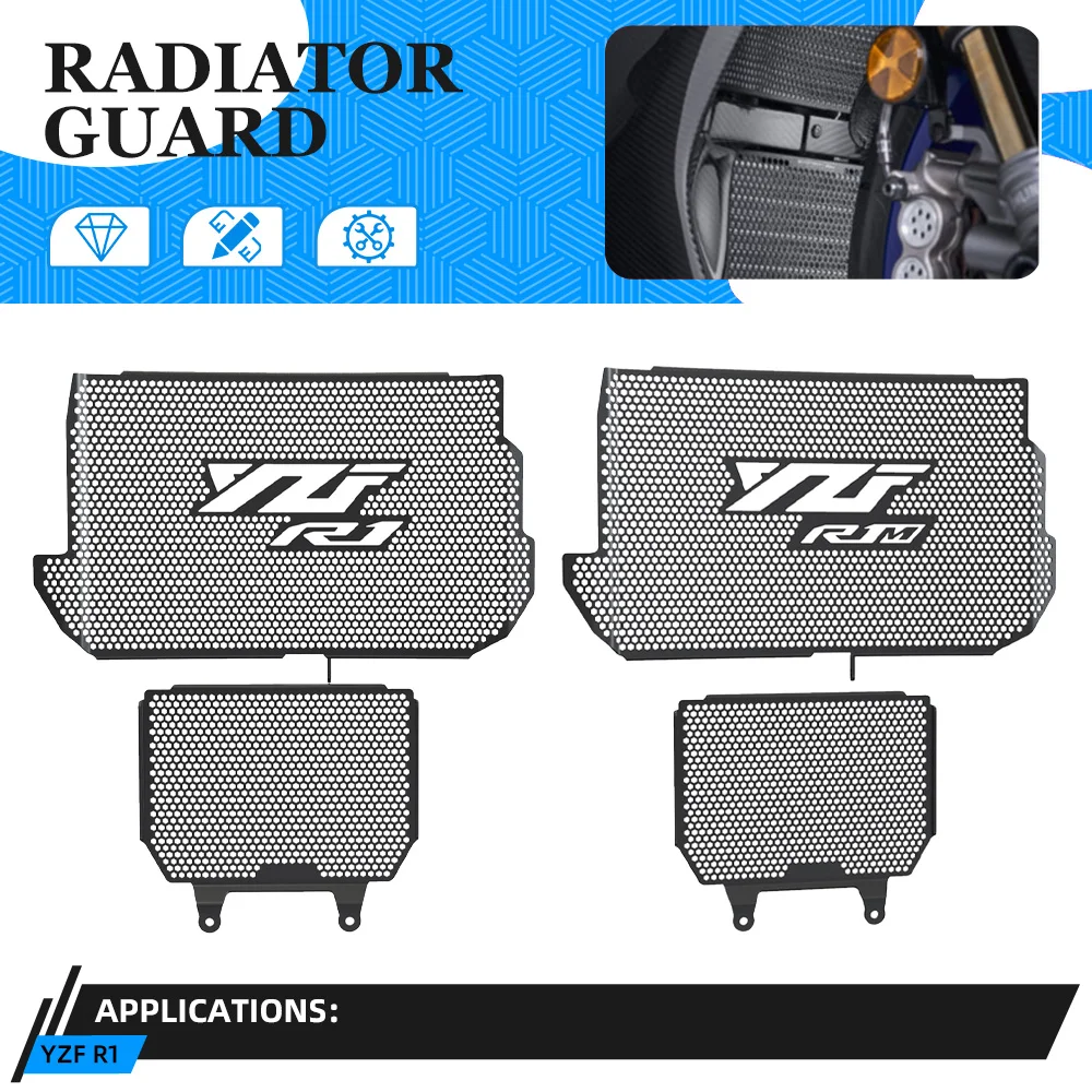 

For Yamaha YZF R1 2015-2017-2018-2019-2020-2021-2022-2023-2024 Motorcycle Radiator Grille Guard Protector Cover YZF-R1 YZF R1M