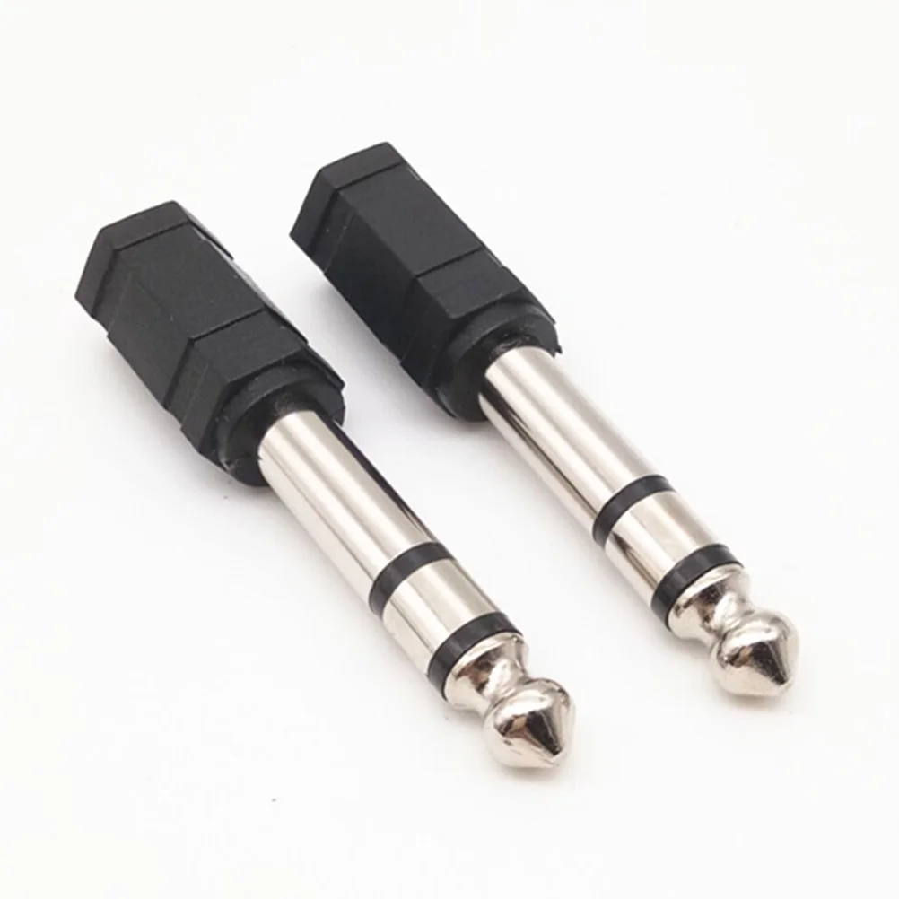 15 Pcs Microphone Headphone Jack Plug Converter Adapter 65mm To 35mm Connector