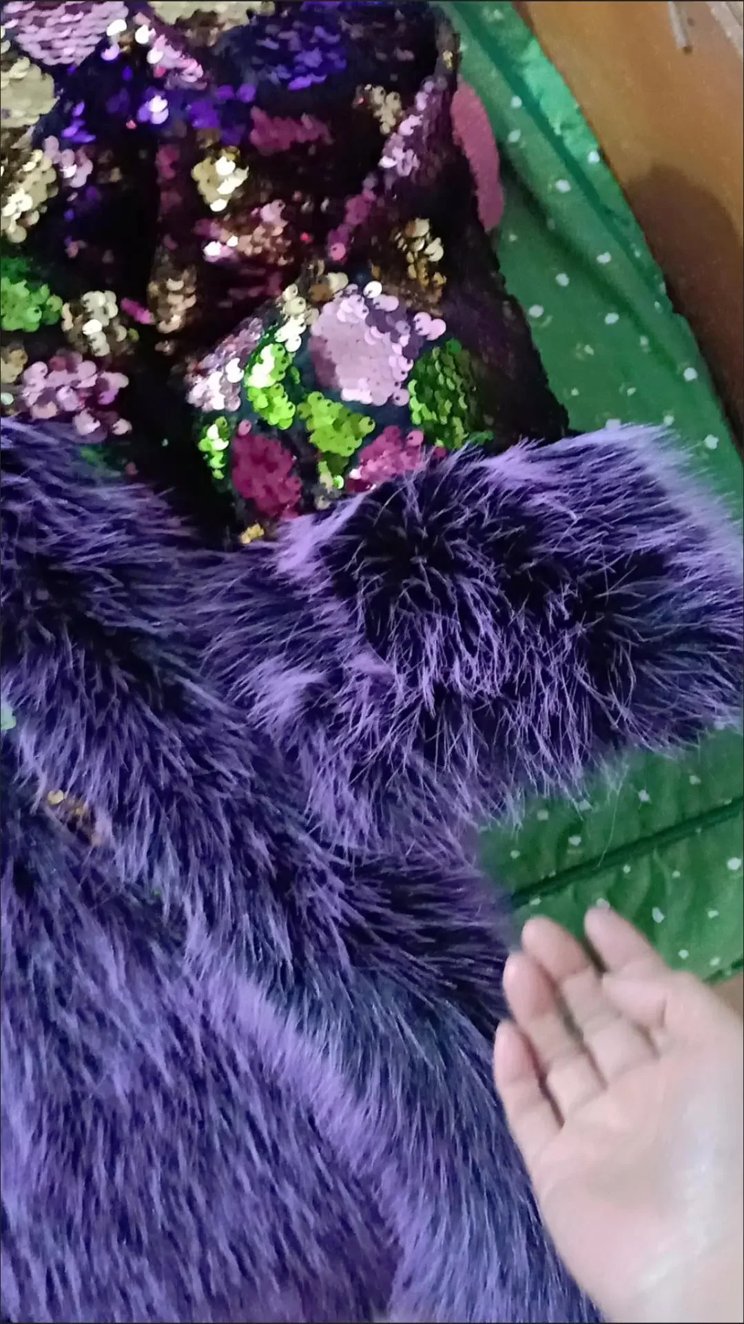 Faux Fur Coat for Women,Sequins Jacket,Covered Button Loose Long Overcoat, Thick Warm Female Clothing,New,High Quality,Winter