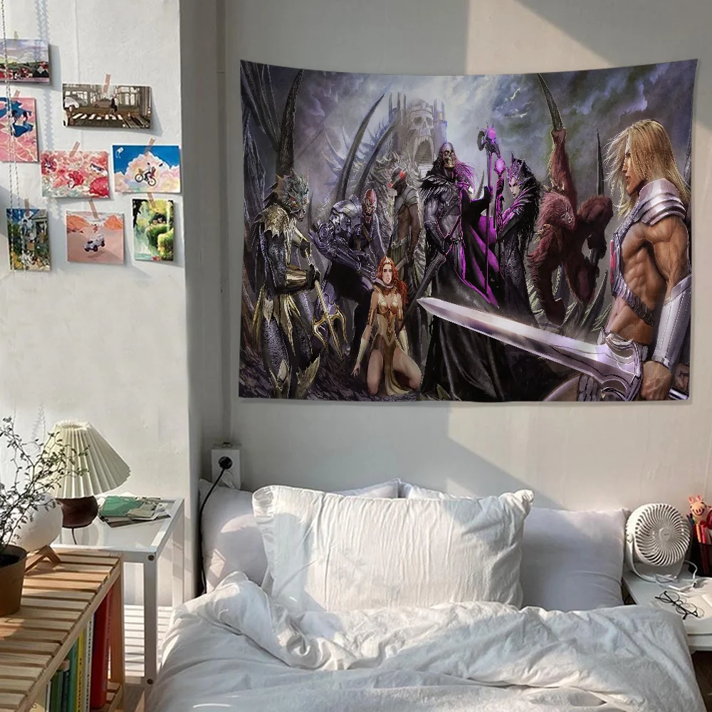 He Man Masters of The Universe Cartoon Tapestry Art Science Fiction Room Home Decor Art Home Decor