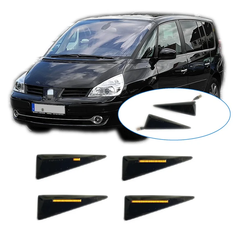 Per Renault Espace IV JK 2002 - 2014 Indicatore LED dinamico Indicatore laterale Accessori per indicatori di direzione