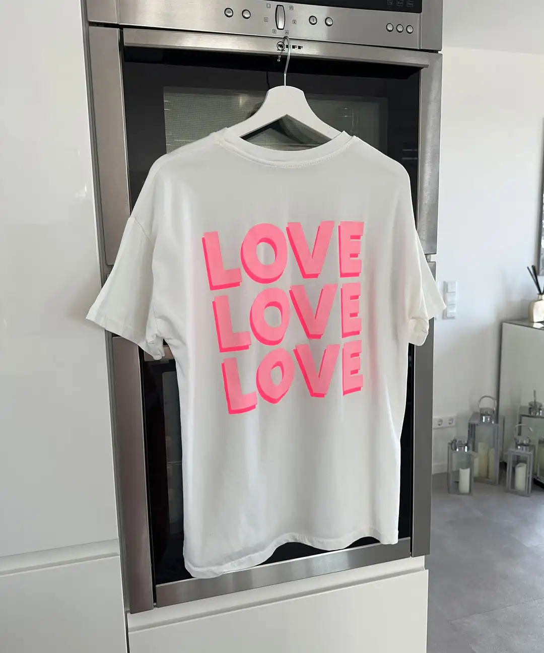 Harajuku Zomer Casual Y2k Tops Liefde Roze Letter Grafische T-shirts Paar Streetwear Oversized Gothic Kleding Goth Vrouwen Kleding