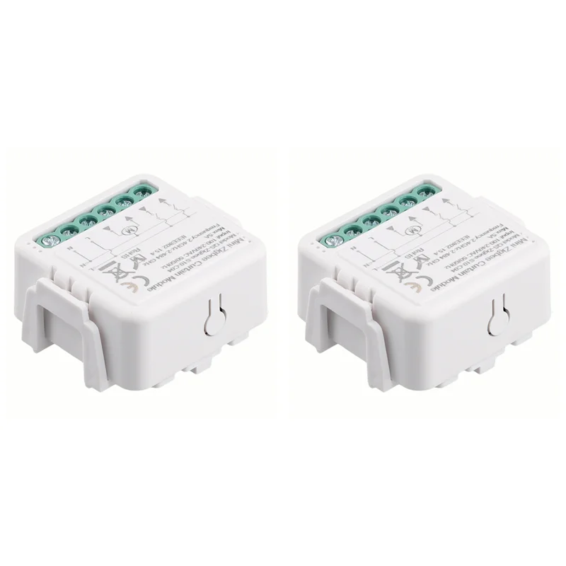 

N01R-2X Zigbee Switch, диммер для световой завесы, умный мини-модуль C04, модуль управления выключателем для штор, умный переключатель с нулевым огнем