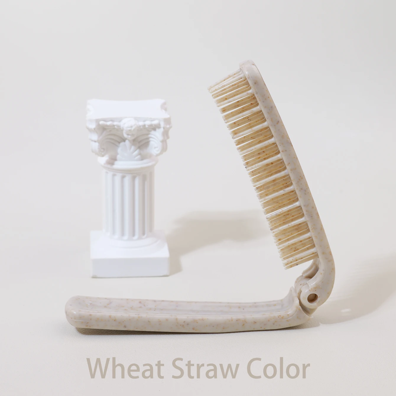 가는 이빨 디자인의 접이식 휴대용 플라스틱 빗과 휴대용 정전기 방지 포켓 빗, 실제 머리 가발 전용