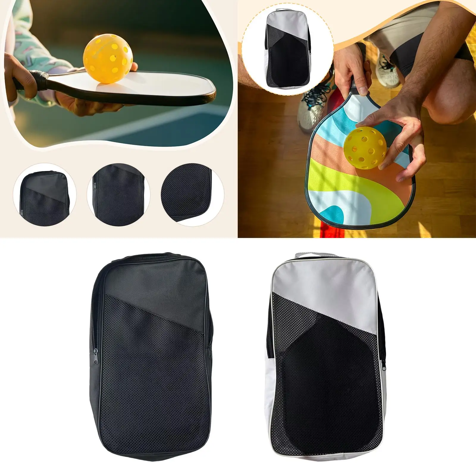 

Pickleball Bag Racket Sleeve Practical Lightweight Dustproof Table Tennis Paddle Cover Pickleball Racket Cover for Indoor