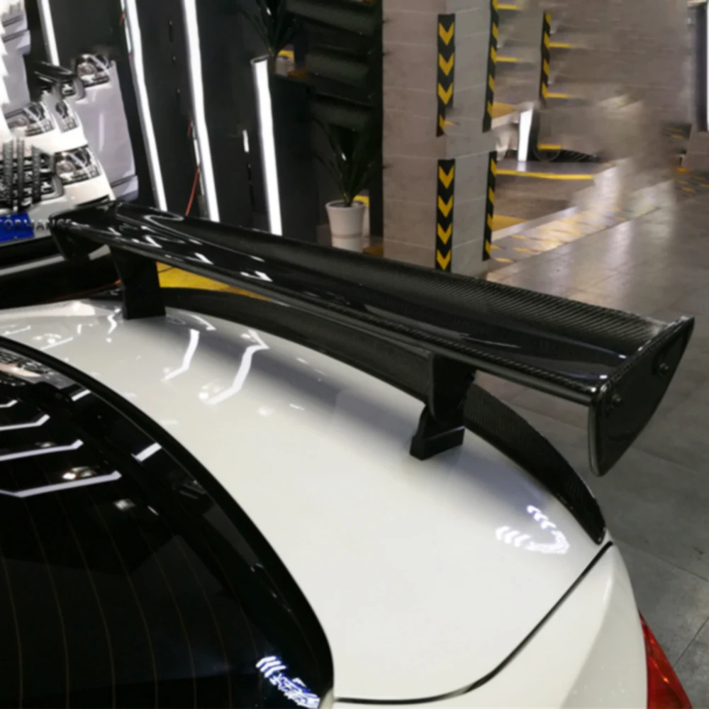 For BMW M2 M3 M4 M5 E46 E36 E82 E87 E90 E92 E93 F30 F10 Sedan Cars Universal GTS Style Carbon Fiber FRP Spoiler Wings