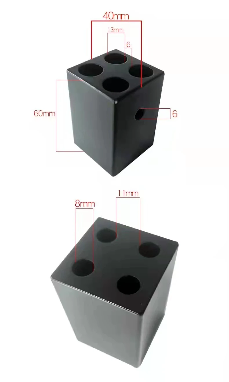 Engraving machine spindle motor accessories tool 4-hole limit block aluminum collision block
