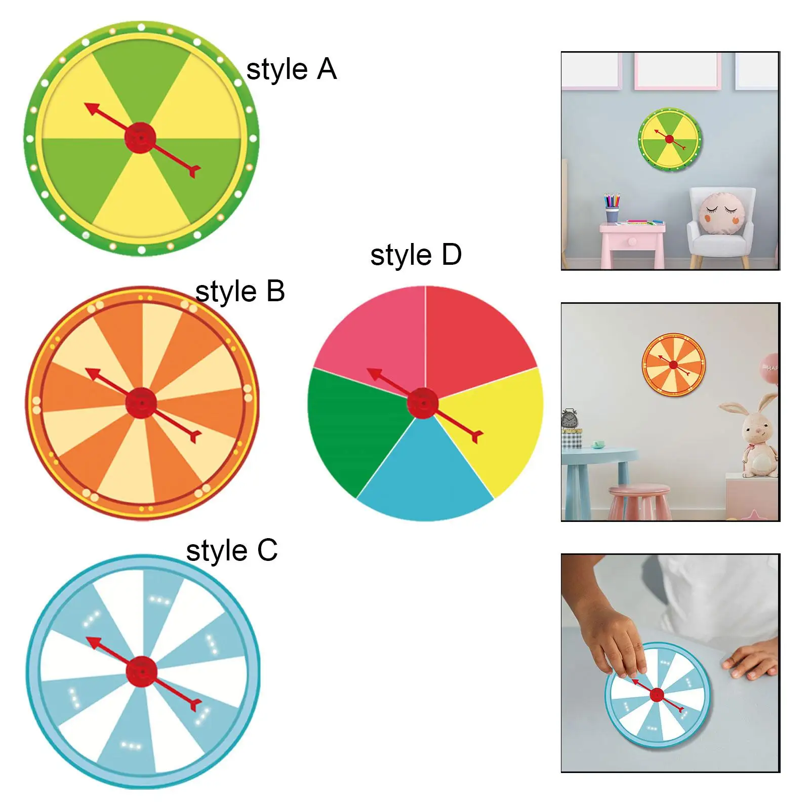 جدار جبل جائزة القرص الدوار عجلة الحظ خفيفة الوزن للأنشطة الترويجية لعبة فورتشن حانة أنشطة التدريس سوبر ماركت #4