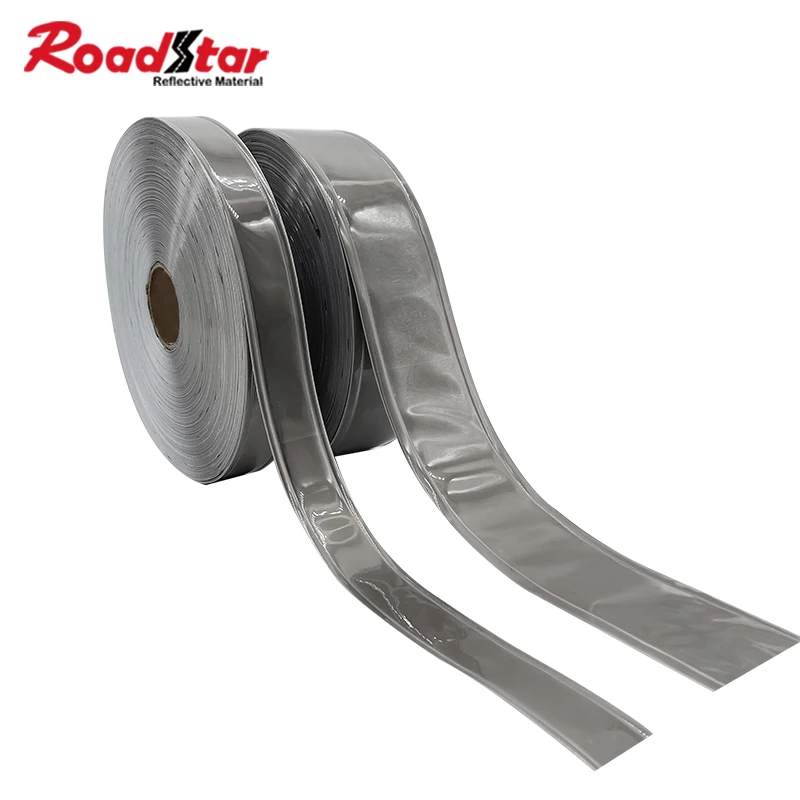 

Светоотражающая лента Roadstar Plain Grey Microprismatic из ПВХ, предупредительная, для пришивания на спецодежду, рабочую одежду, сумки, 2,5 см/5 см, RS-6290