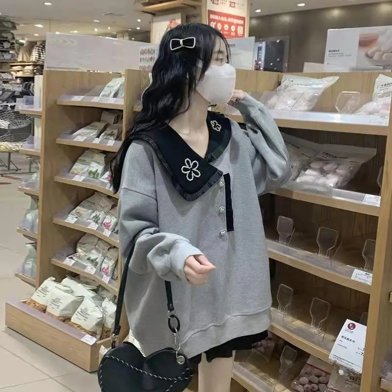 بلوزات امرأة التخسيس طول قصير مطاطا كابليس الكتابة على الجدران المتعثرة سوبر كبيرة الحرم الجامعي الألوان الصيف Colorblock Y2K #1