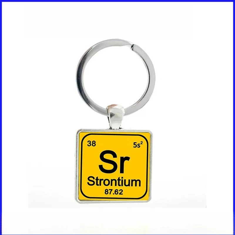 

Cross-border Bestseller Metal Chemical Element Keychain, Car Keychain, Bag Pendant, Couple Ornament, Creative Gift