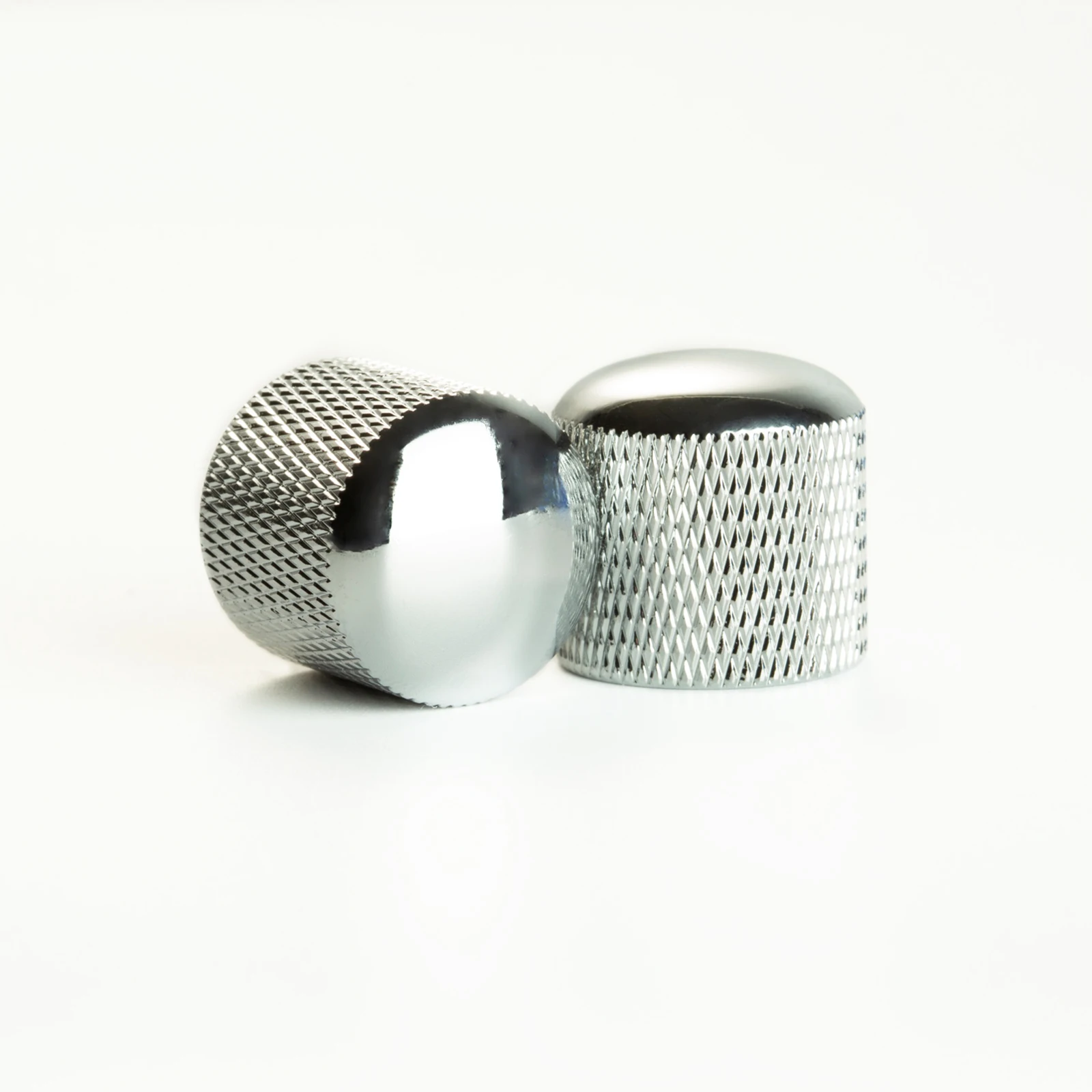 PHRILAM 6 mm gerändelte TL-Top-Kuppelknöpfe aus Stahl mit Stellschraube für TL-E-Gitarre oder Präzisionsbass (4er-Set) – Detail 1
