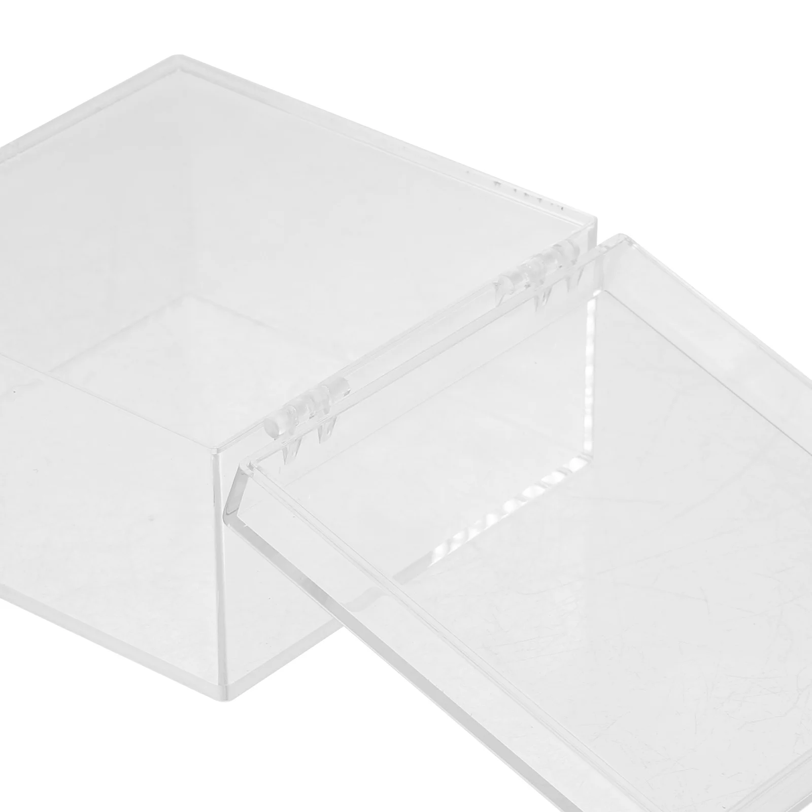 

Transparent Display Box Plastic Specimen Protection Case Clear Organizer Mineral Storage Container Small Specimen Case