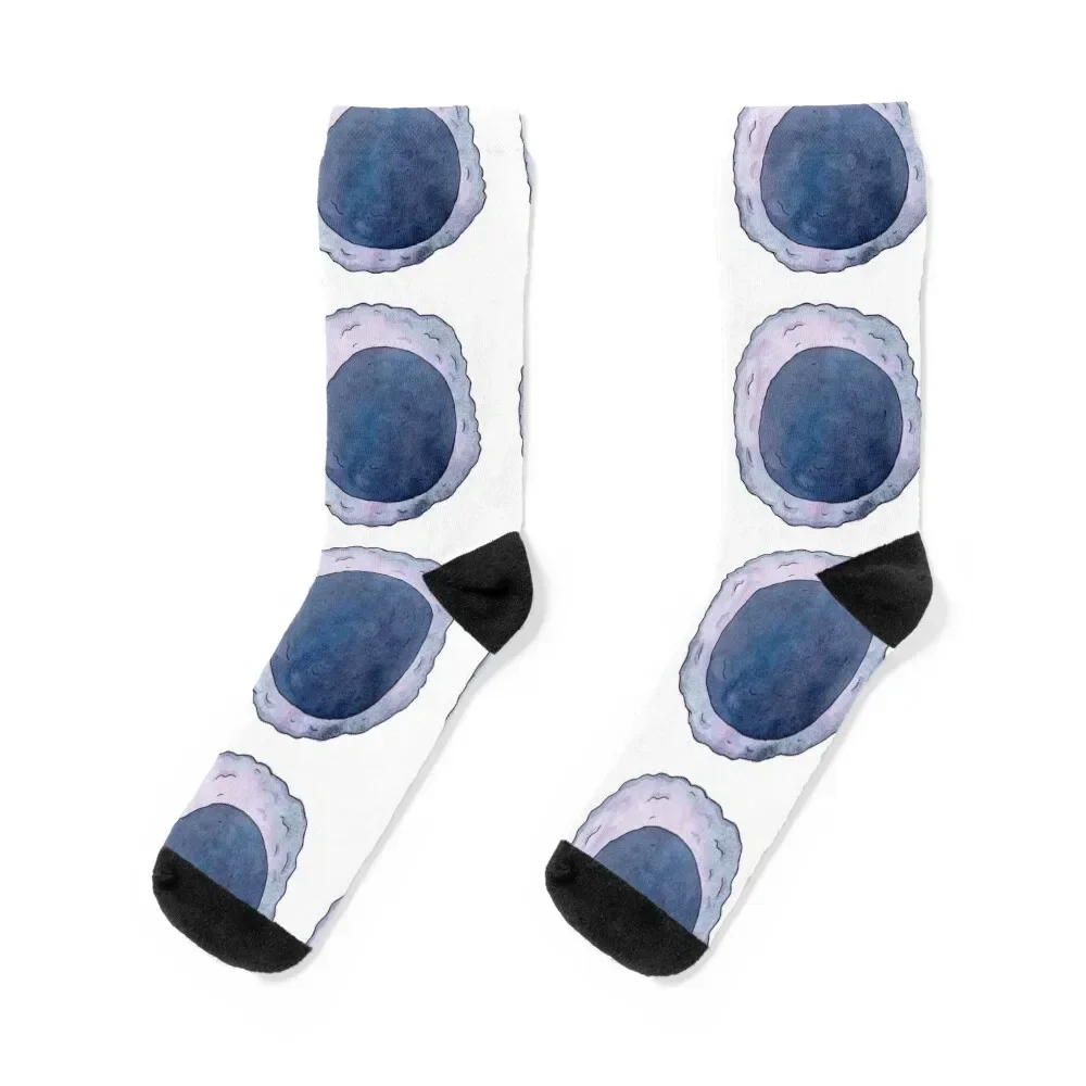 T-Lymphocyte Blood Cell - Watercolour Art Socks sheer christmas gift Stockings man winter Men's Socks Women's