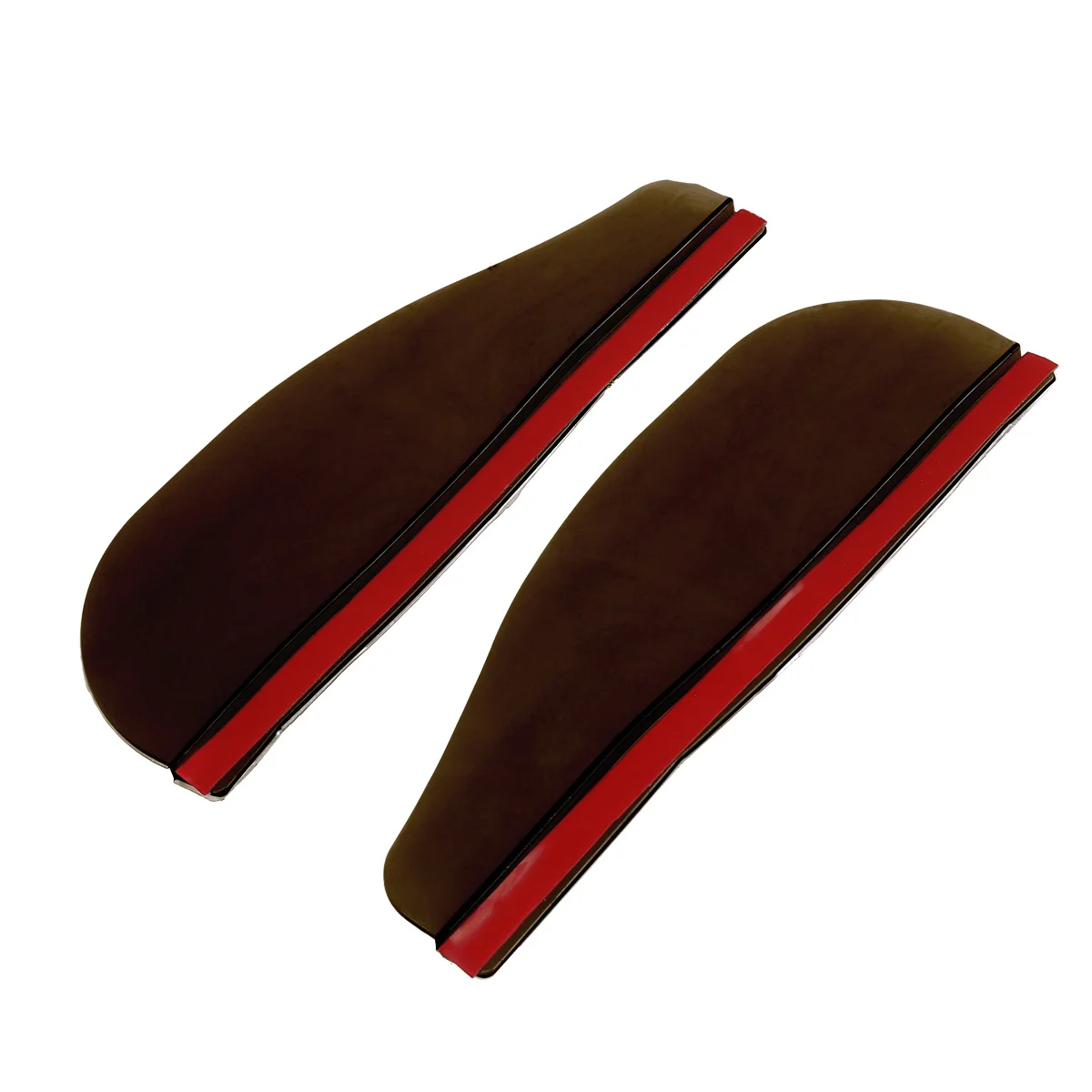 

2Pcs Side Mirror Rain Shield Black 185x6cm Flexible PVC Rear View Mirror Cover for Car Suv Truck Windshield Water Repellent