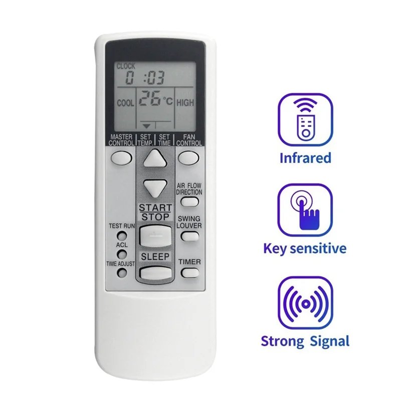 【HOT-SELL】Fujitsu 에어컨 AR-DJ8 DJ18 DJ19 DJ20 DL2 DL15 PV423 HJ1용 A/C 리모컨 교체