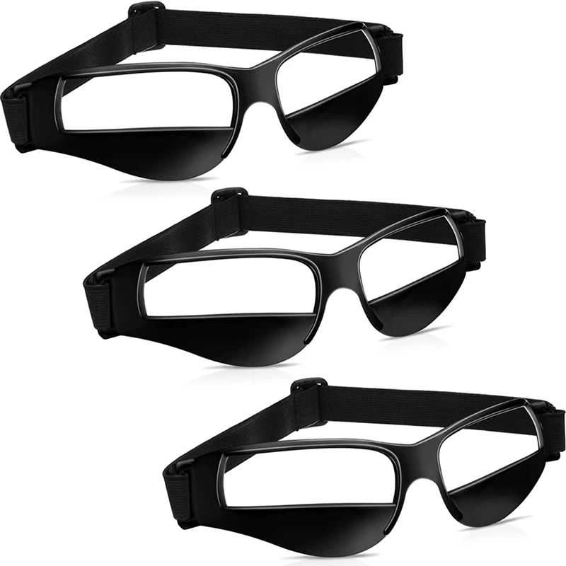 

3Pc Sports Dribble Specs Basketball Training Equipment Basketball Goggles Dribbling Aids Adjustable Dribbling Glasses
