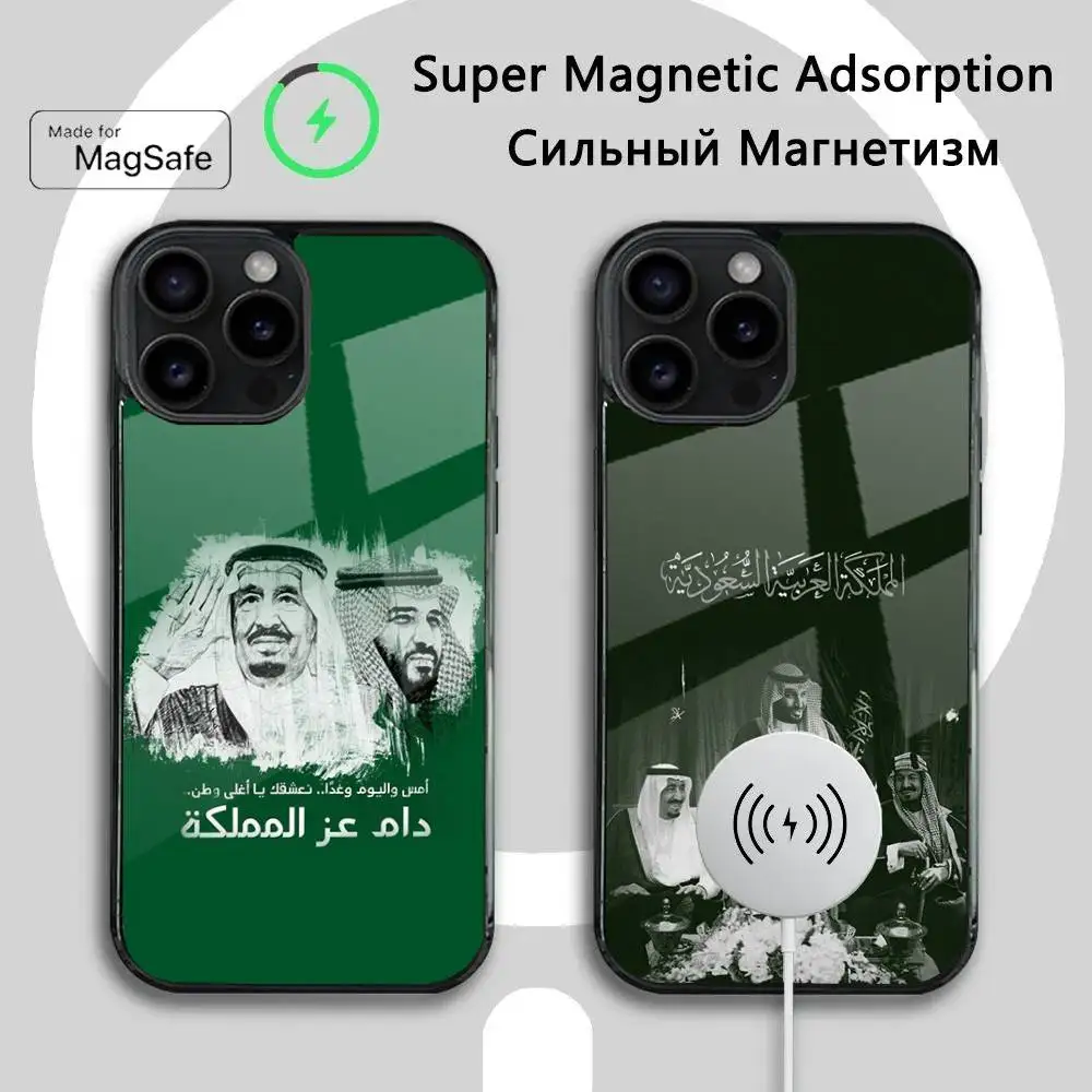 

Kingdom Of Saudi Arabia Phone Case For iPhone 16 15 14 13 12 11 Plus,Pro,Max Mini Magsafe Magnetic Wireless Charging