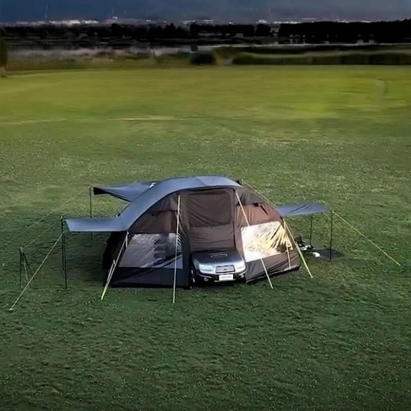 

Air tent Outdoor multi-person thickened rainproof camping tent Large family off-ground tent