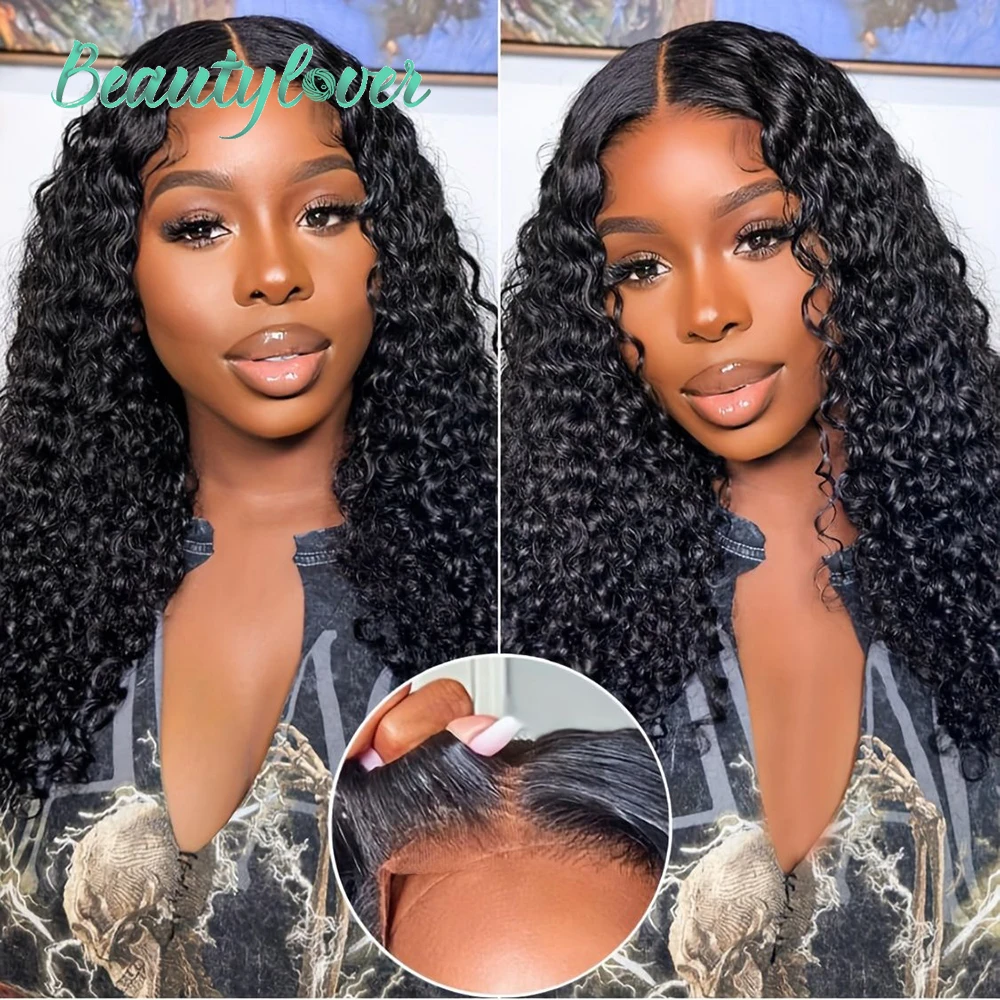 6X4 Water Wave Glueless Wig Human Hair Ready To Wear Lace Closure Glueless Wigs Human Hair Pre-Cut 30 Inch Brazilian Human Hair