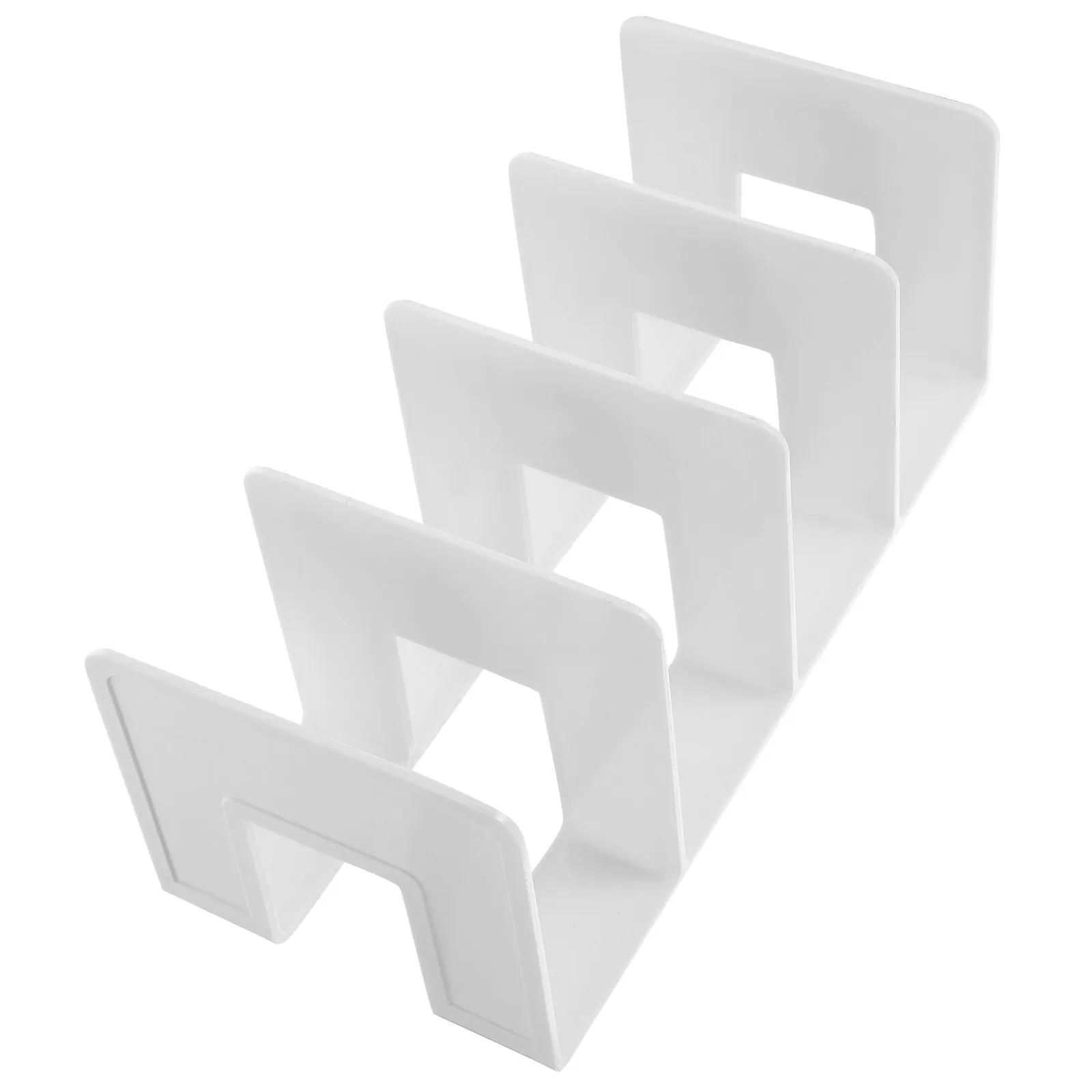 Premium Acrylic Desktop File Organizer Strong Sturdy Book Shelf for Documents Magazines Files Office School Bedroom Desktop