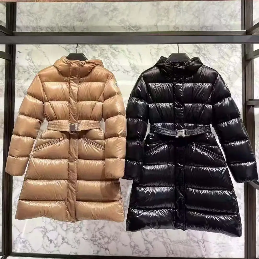 

Классический пуховик с отстегивающимся капюшоном, приталенный, из утолщенной ткани, с наполнителем из белого гусиного пуха, женское пальто с поясом, в уличном стиле, из ткани с эффектом памяти