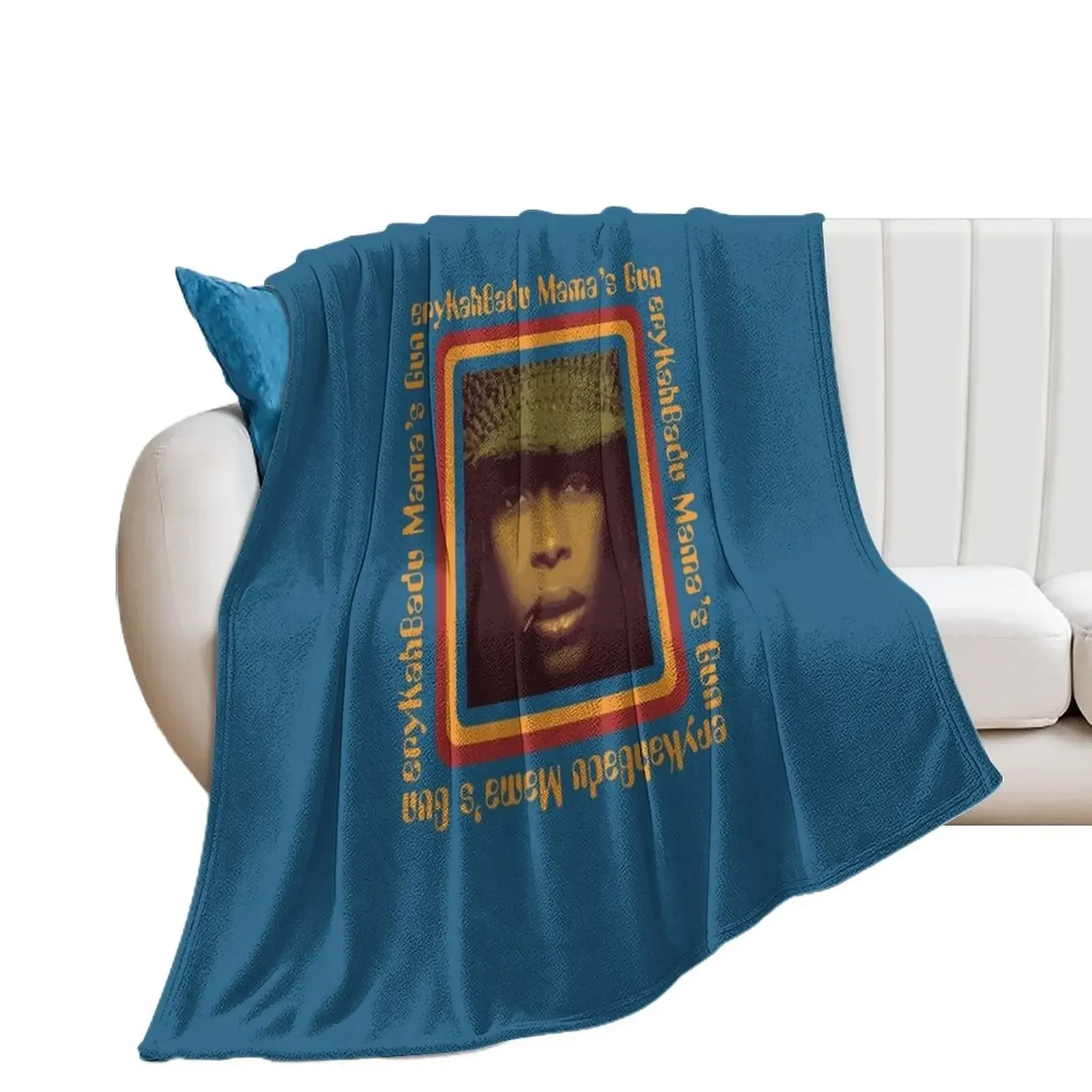 

BowersJ Erykah Badu Mama_s Gun Men_s Throw Blanket Stuffeds Furry Soft Blankets