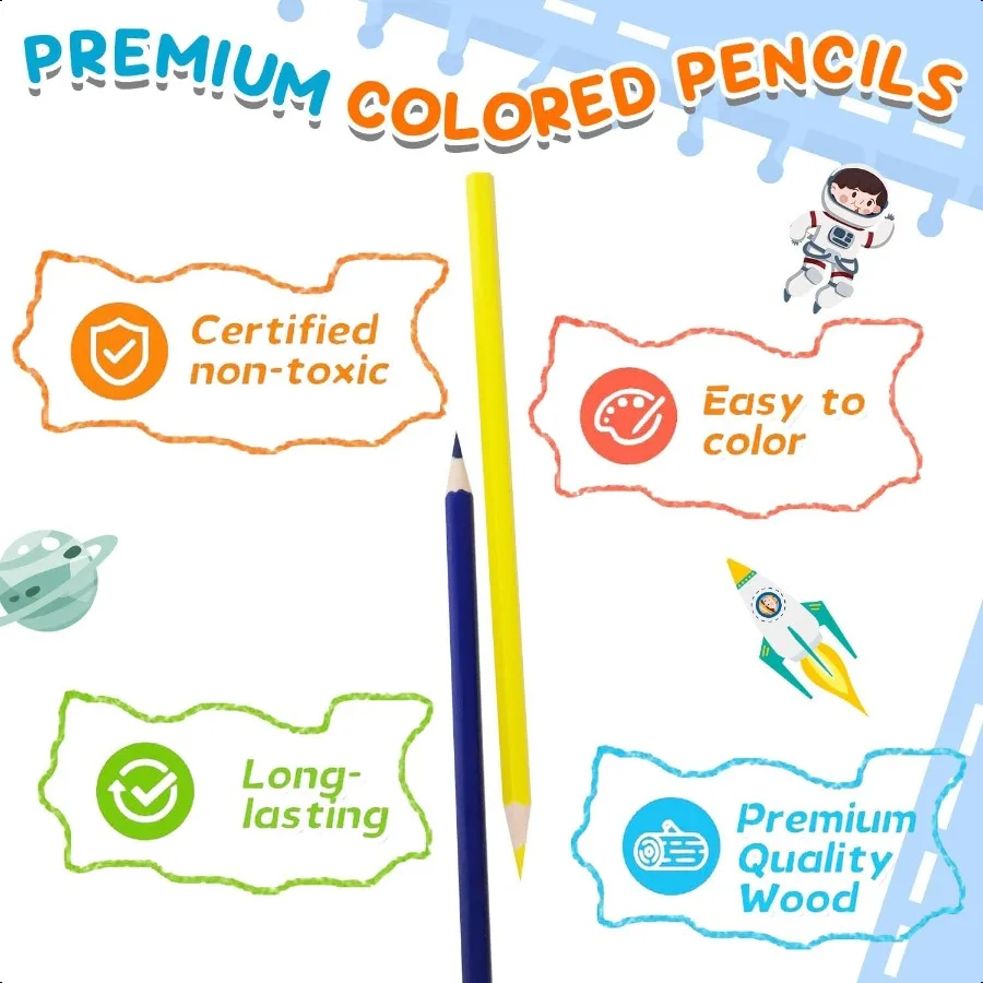 Цветные карандаши 432 шт., оптом, 12 разных цветов, 36 упаковок предварительно заточенных цветных карандашей для школьных цветных карандашей