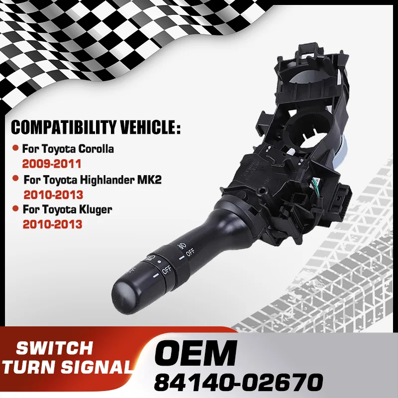 

Переключатель указателей поворота и фар для Toyota Corolla 2009-2011, Toyota Highlander XU40 MK2 2010-2013, Toyota Kluger 2010-2013