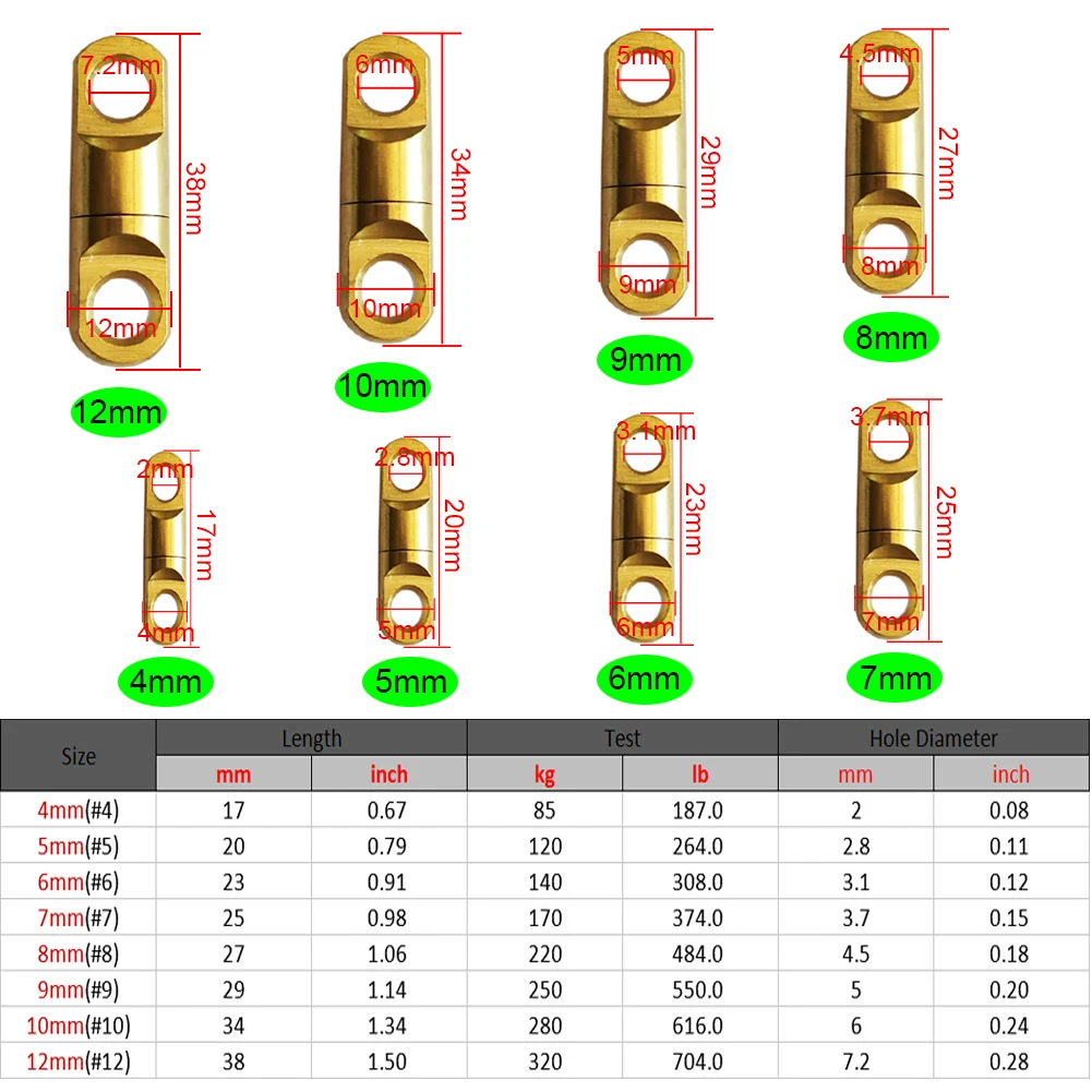 20-1000 PCS Heavy Duty Fishing Ball Bearing Swivels Big Game Heavy Swivels,Rated From 85KG to 320kg