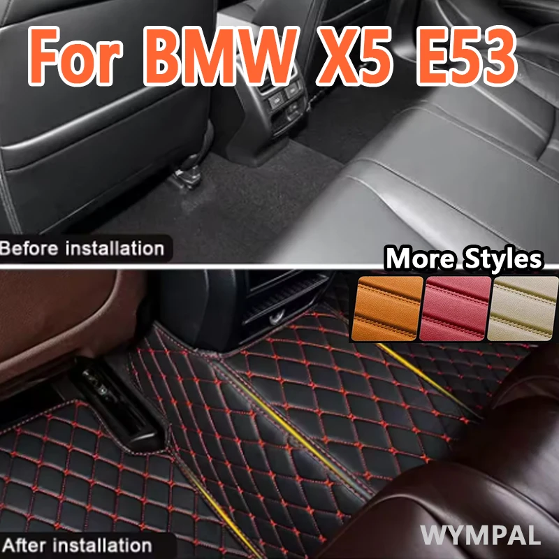 

Luxury Custom Automotive Car Floor Mats For BMW X5 E53 2004 2005 2006 2007 2008 Auto Luxury Leather Men Women Car Mats Full Cove