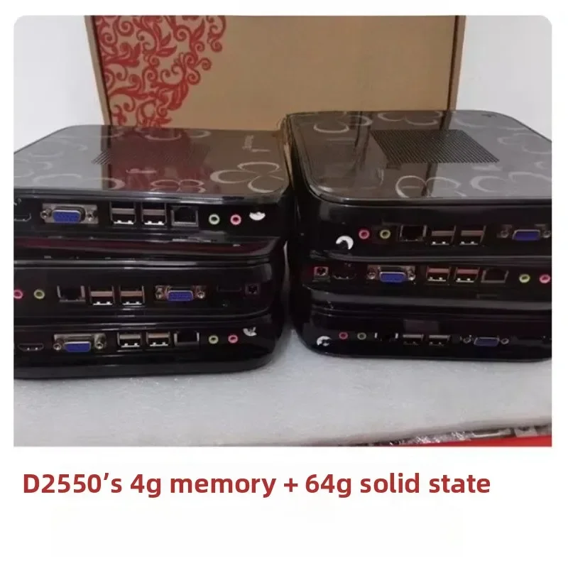 SmCpFan-cooled D2550 Mini PC Industrial Computer With MSATA SATA Ports DC12V