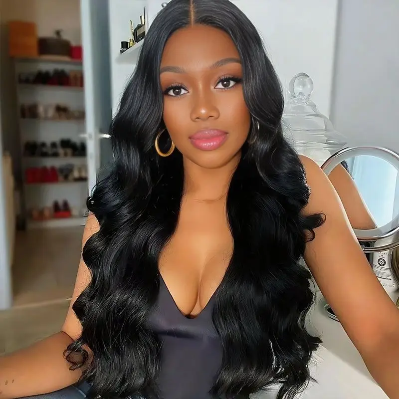 

200 Density 13x6 HD Lace Front Wigs Human Hair Brazilian Lace Frontal Human Hair Wigs Pre Plucked with Baby Hair 28 inch