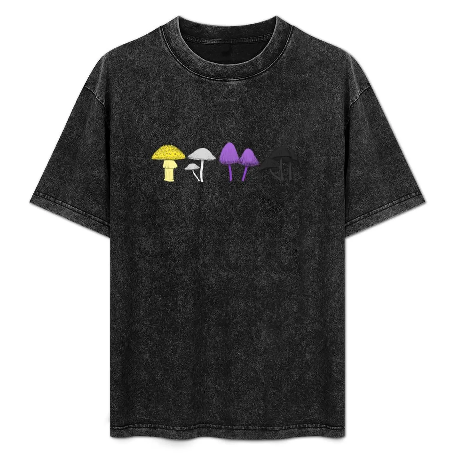 Non-binary Mushrooms T-Shirt Plus Size Loose Fit T-Shirt
