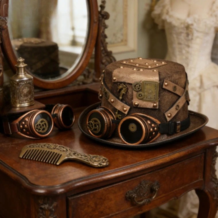 

Шляпа в стиле пиратов и стимпанк, шляпа Робин Гуда, готический аксессуар для фестивалей, вечеринок и сценических выступлений