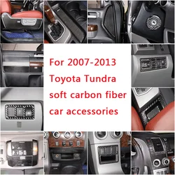 For 2007-2013 Toyota Tundra soft carbon fiber car styling interior and exterior modification protection decoration accessories