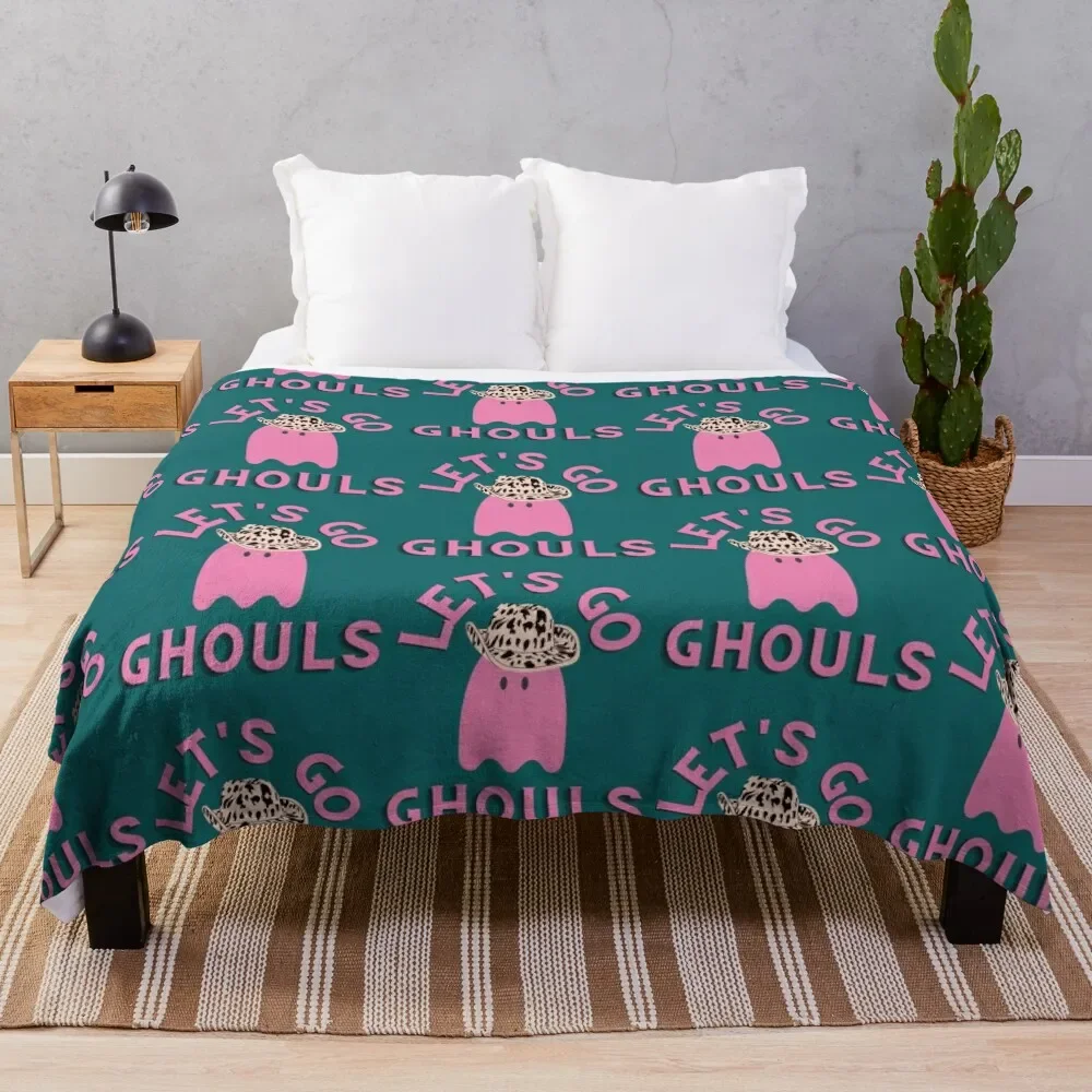 

Let_s Go Ghouls Throw Blanket Soft Warm Blanket Gift for Men Women Adults