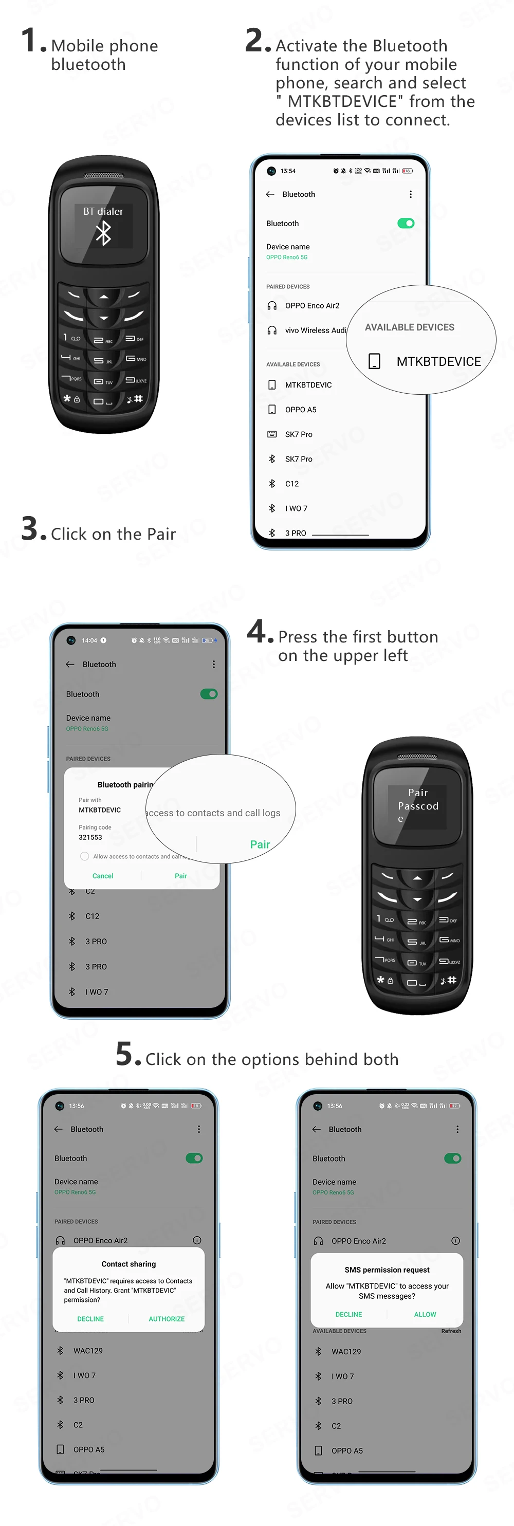 SERVO BM70 2G GSM Mini Mobile Phone Dual SIM Card Auto Call Record Bluetooth Call Blacklist Magic Voice Mini Portable Cellphone