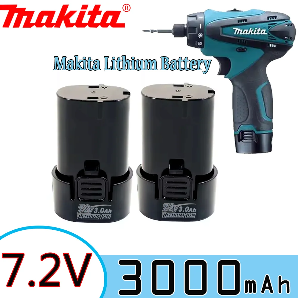

100% New Original 7.2V 3.0Ah for Makita BL7010 BL0715 DF010 DF012 DF022 7.2-4 194355-2 194356-3 electric tool battery