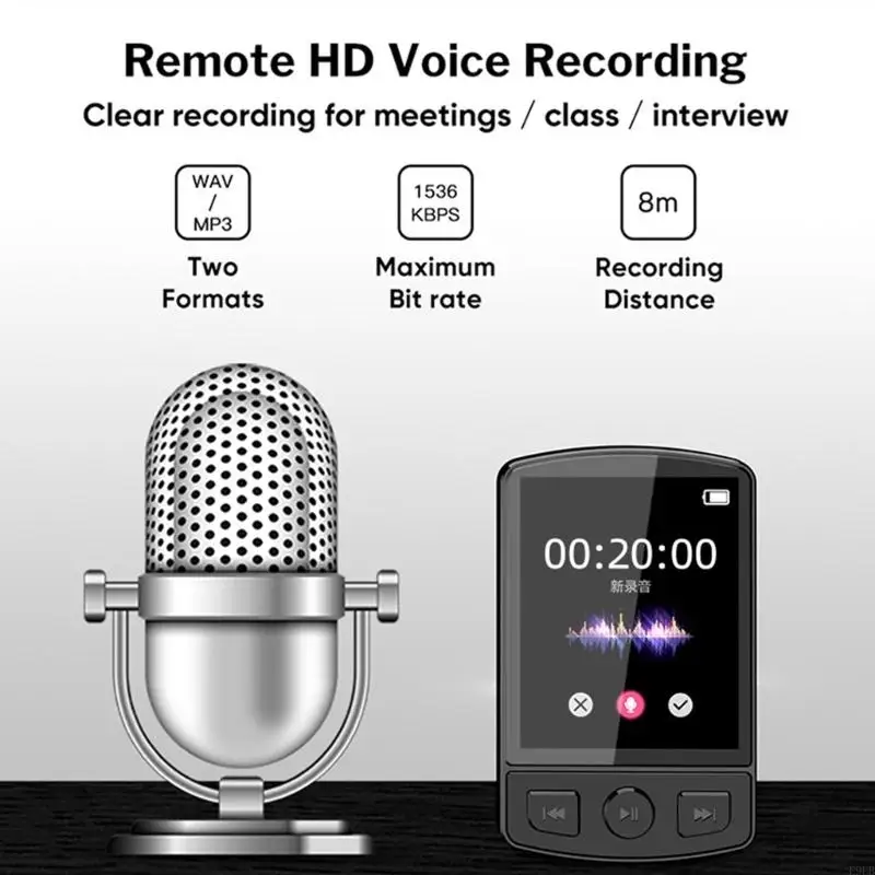 2025 New MP3 Player متوافق 5.0 1.8 بوصة مع مكبرات الصوت المتكاملة FM