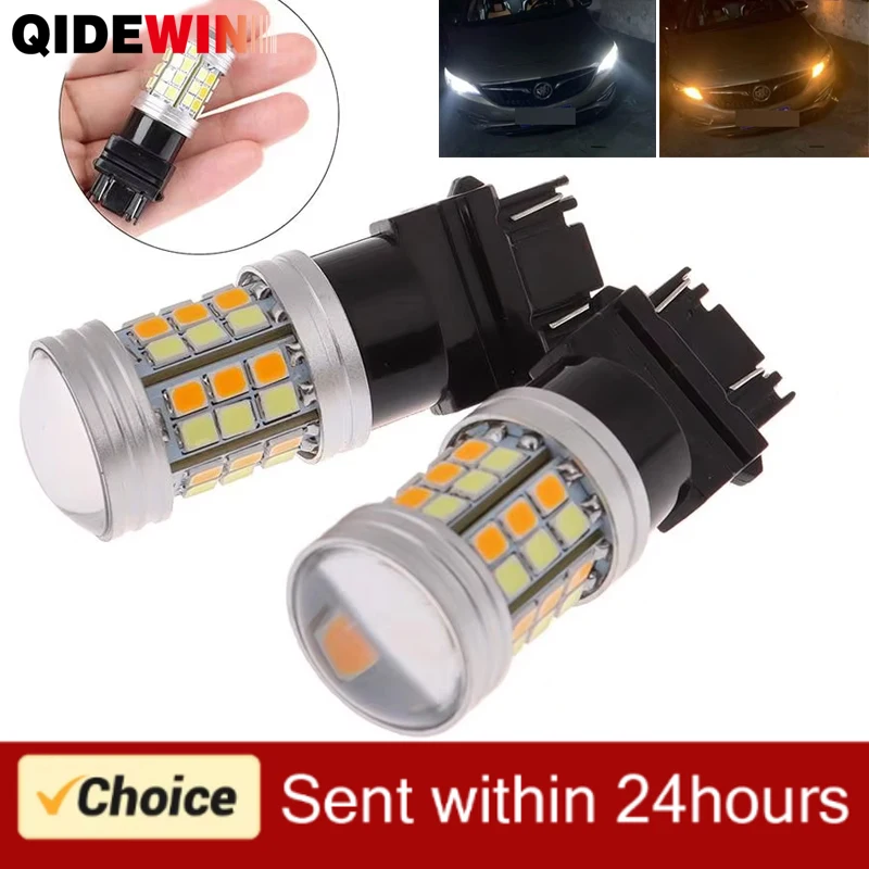 Switchback LED T20 7443 W21/5W Led Bulb Dual Color T25 3157 LED Turn Signal Light DRL 1157 BAY15D P21/5W Led Auto Lamp 12V