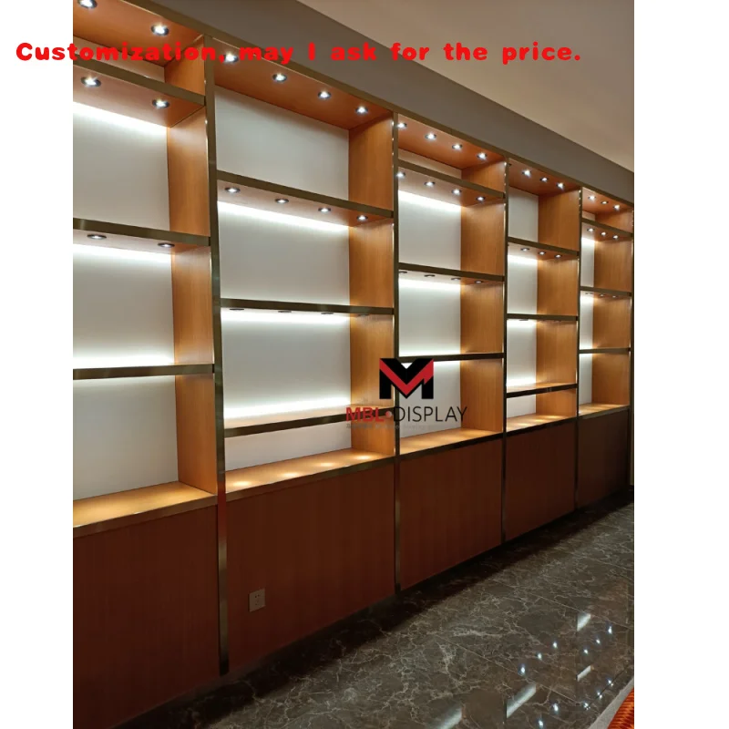

на заказ. Заводской розничный магазин ювелирных изделий Сумка Магазин Настенный шкаф-витрина со светодиодной подсветкой Деревянная витрина Мебель Сумка Магазин Дисплей