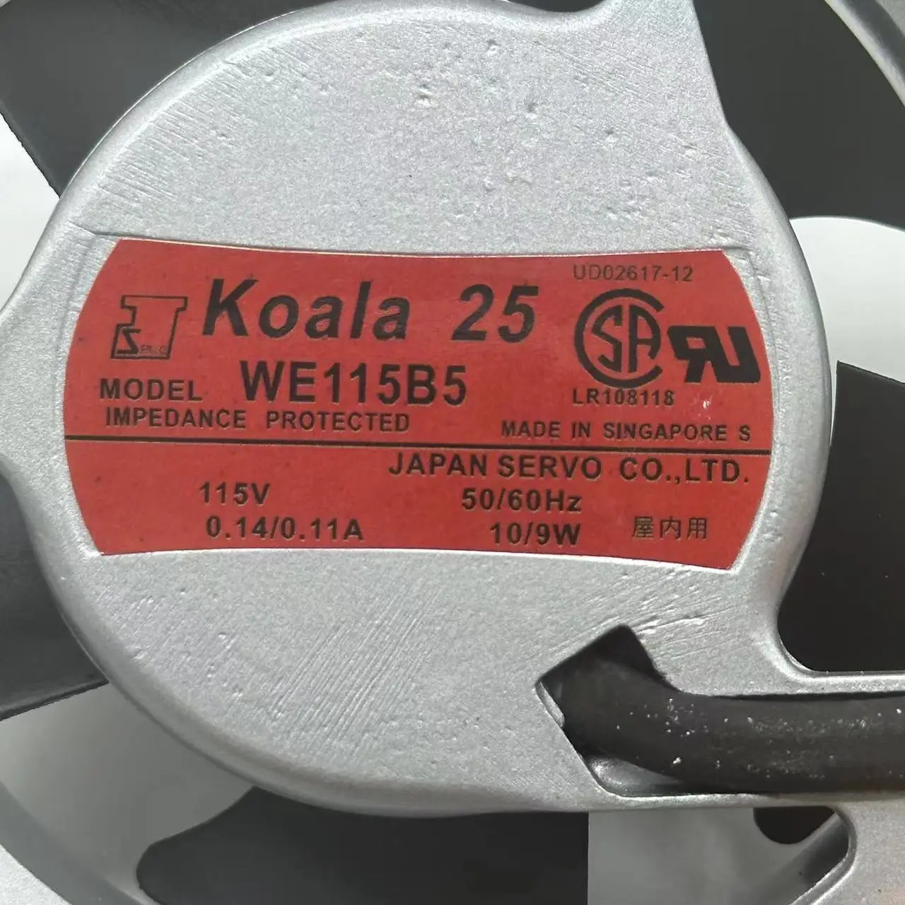 Imagem -02 - Refrigeração do Servidor de Fios da C.a. 115v 0.14a 90x90x25 mm do Servo We115b5 de Japão fã de