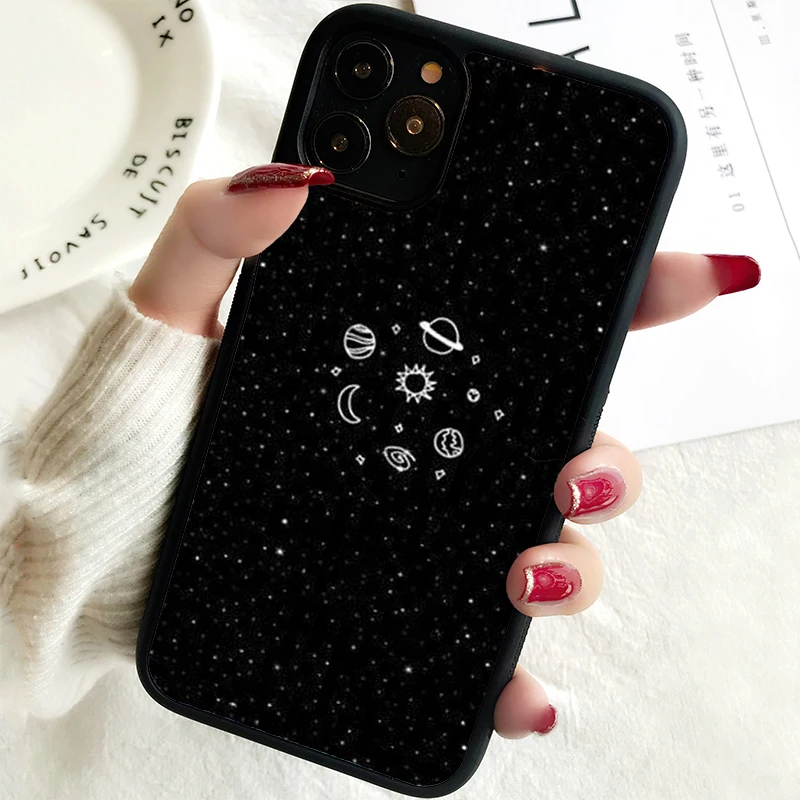 5 5S SE 2020 Phone Cover Case for iPhone 6 6S 7 8 PLUS X XS XR 11 12 13 MINI 14 PRO MAX Rubber Moon Space Lunar Eclipse Planet