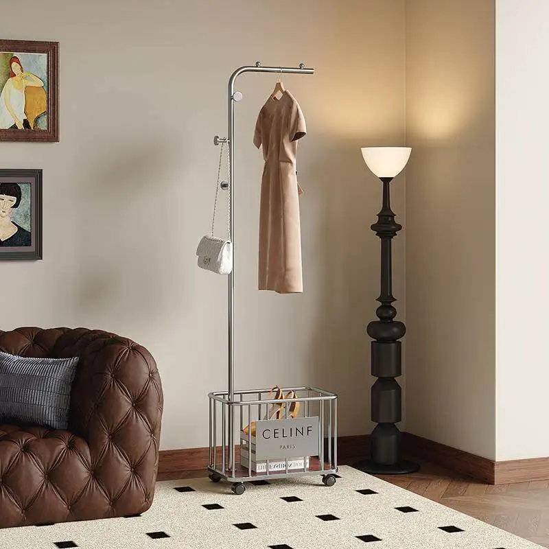 

Elegant Hotel Coat Rack Balcony Creative House Shipping Organizer Coat Rack Mobile Perchero De Ropa Living Room Furniture