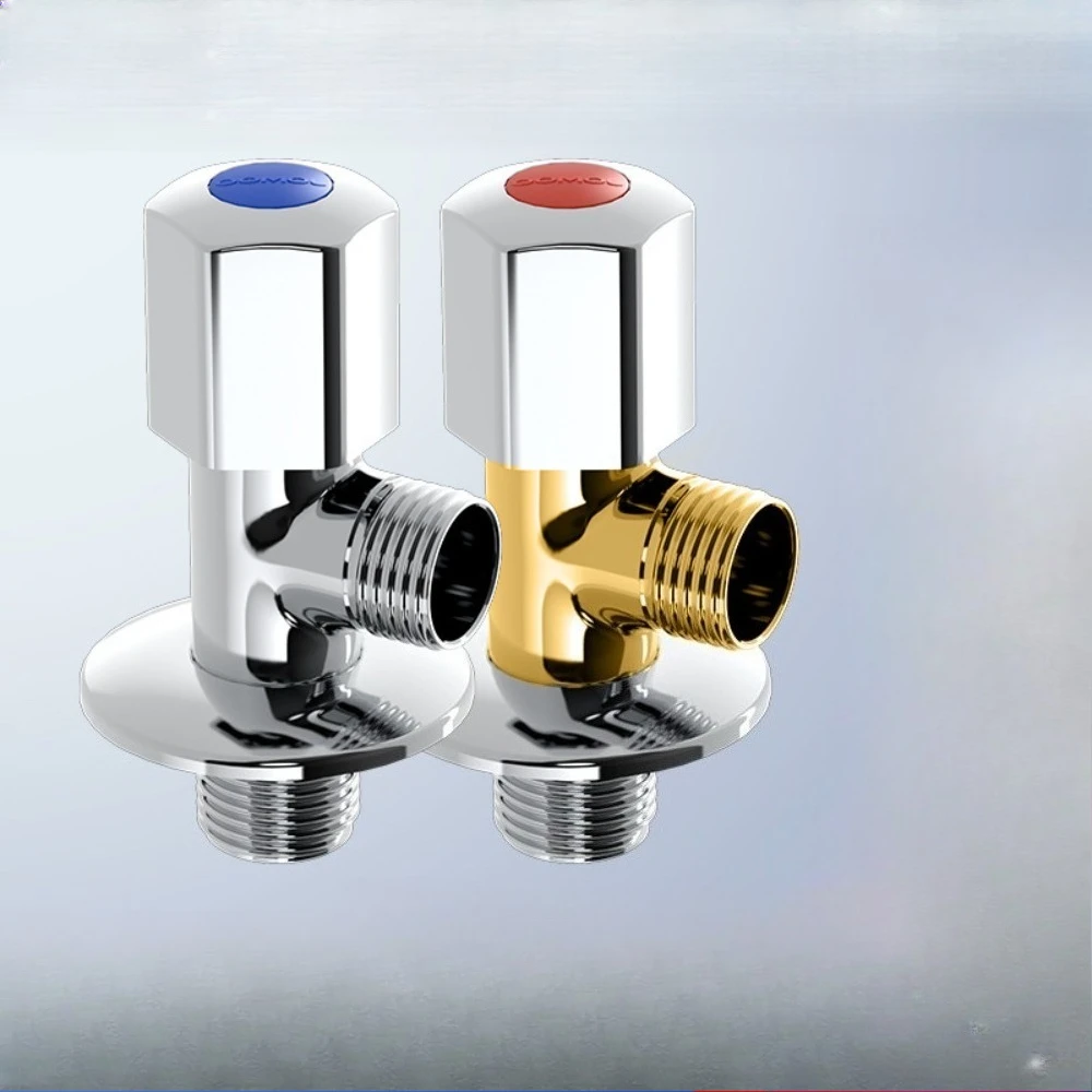 

Stainless Steel Hot Cold Inlet Valve Toilet Filling Angle Valves Sink Basin Water Heater Faucet for Kitchen Bathroom Accessories